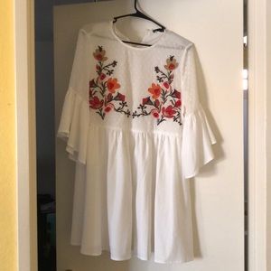SHEIN White Floral Dress
